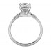 1 Carat Preset Princess-Cut Petite Diamond Engagement Ring