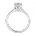 1 Carat Preset Princess-Cut Petite Solitaire Engagement Ring